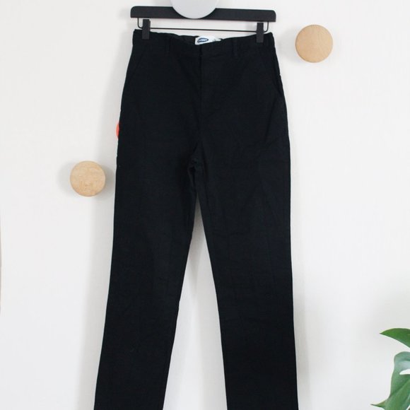 Old Navy Boys Skinny Pants with Built-In Flex Size 18 - Black Adjustable Waist - Picture 5 of 5
